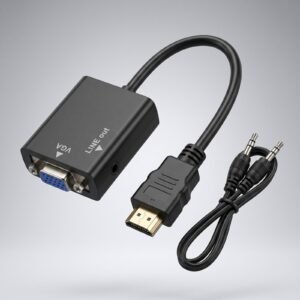 Adaptador Cable de Conversión Hdmi A Vga + Audio Hd