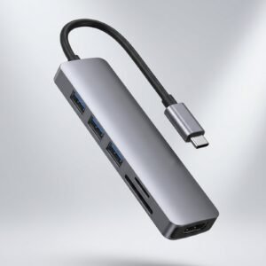 Adaptador Usb Hub Hdmi Tipo C 3 X Usb 3.0 6en1