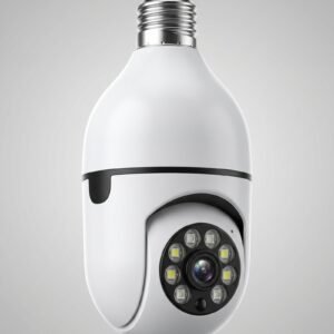 Ampolleta WiFi con Cámara Doble 360° Full HD y Visión Nocturna