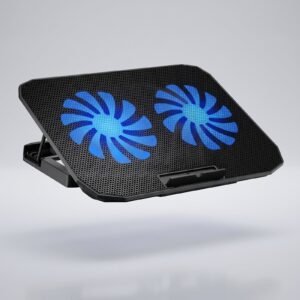 Base Soporte Para Notebook 2 Ventiladores /6 Velocidades Led