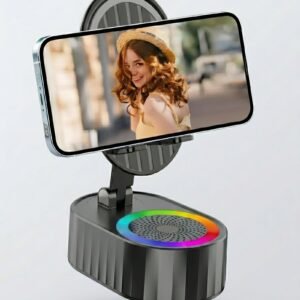 Parlante Bluetooth con soporte para celular y luces LED – mcasa-audio