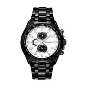 Reloj Curren 8023 - Negro, esfera blanca