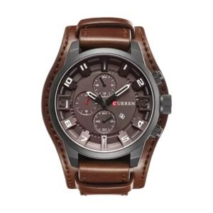 Reloj Curren 8225 - Cuero café, esfera café