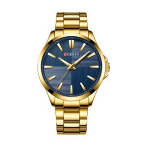 Reloj Curren 8322 - Dorado, esfera azul