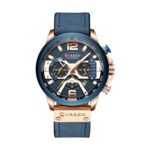 Reloj Curren 8329 - Cuero azul, esfera azul
