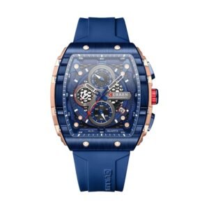Reloj Curren 8442 - Correa azul, esfera azul