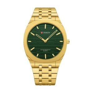 Reloj Curren 8444 - Dorado, esfera verde