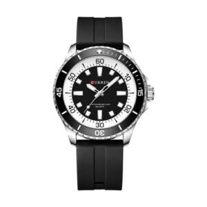 Reloj Curren 8448 - Correa negra, esfera negra