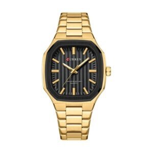 Reloj Curren 8458 - Dorado, esfera negra