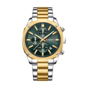 Reloj Curren 8490 - Bicolor, esfera verde