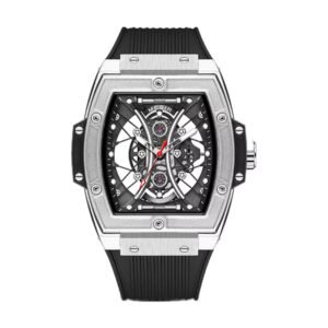 Reloj Megir 8109 Skeleton - Correa negra