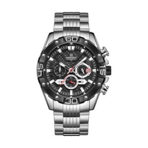 Reloj Naviforce 8019 - Plateado, esfera negra