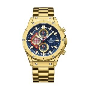 Reloj Naviforce 8026 - Dorado, esfera azul
