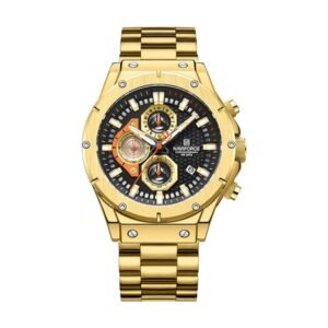 Reloj Naviforce 8026 - Dorado, esfera negra