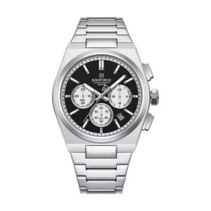 Reloj Naviforce 8048 - Plateado, esfera negra