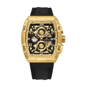 Reloj Naviforce 8052 - Correa negra, caja dorada
