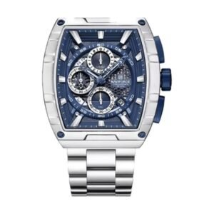 Reloj Naviforce 8066 - Plateado, esfera azul
