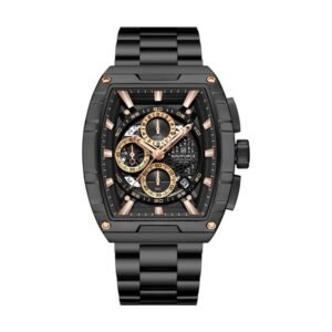 Reloj Naviforce 8066 - Negro, esfera oro rosa