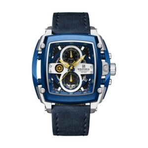 Reloj Naviforce 8067 - Cuero azul, caja azul