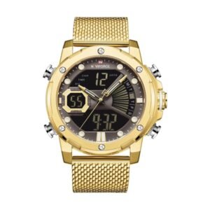 Reloj Naviforce 9172 - Malla dorada, esfera negra