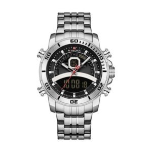 Reloj Naviforce 9181 - Plateado, esfera negra