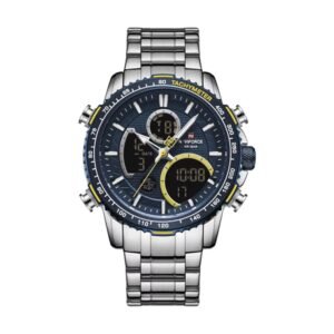 Reloj Naviforce 9182 - Plateado, esfera azul