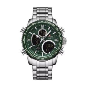 Reloj Naviforce 9182 - Plateado, esfera verde