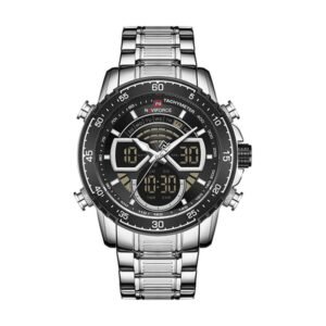 Reloj Naviforce 9189 - Plateado, esfera negra