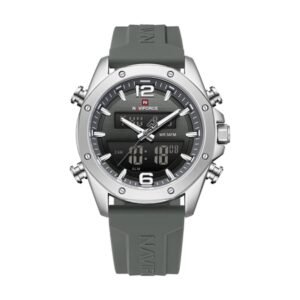 Reloj Naviforce 9264 - Correa gris, caja plateada