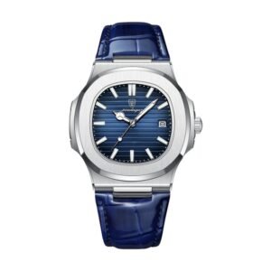 Reloj Poedagar 613 - Cuero azul, esfera azul