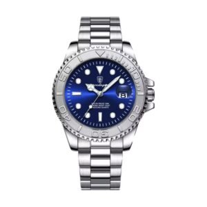 Reloj Poedagar 680 - Plateado, esfera azul