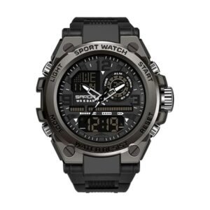 Reloj Sanda 6024 - Negro y gris
