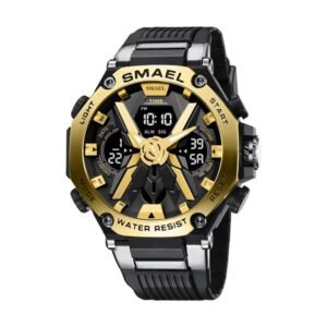 Reloj Smael 8087 - Negro y dorado
