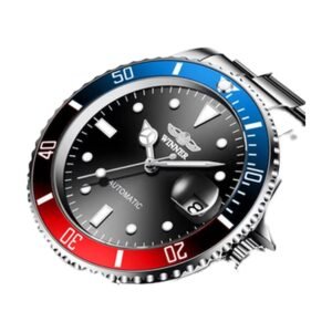 Reloj Winner 002 Auto - Bisel azul y rojo